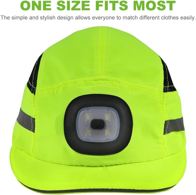 GREEN DEVIL Bump Cap for Safety Baseball Cap Style Hard Hats for Adult Men Women Breathable Lightweight Safety Hat for Head Protection with Reflective Stripes - Image 5